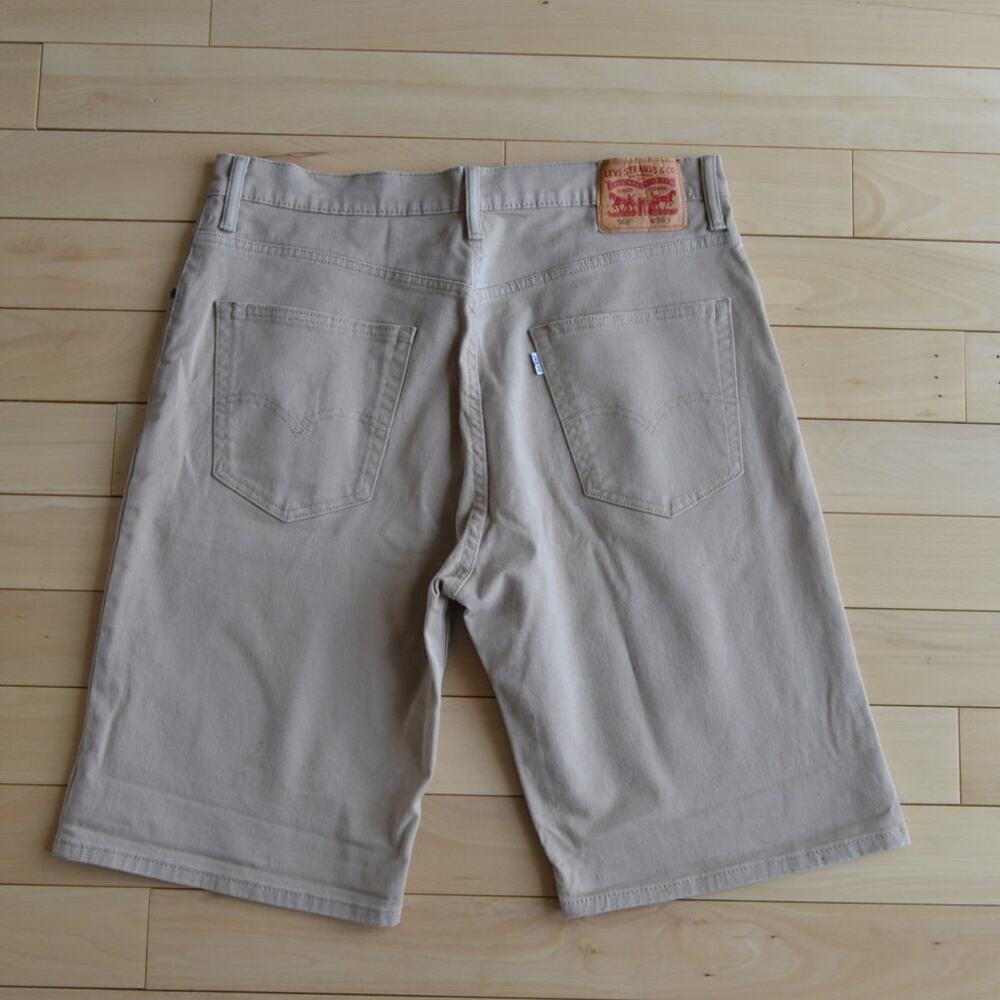 Levis 569 Denim Jean Shorts Tan Color Size 36 - Picture 3 of 4